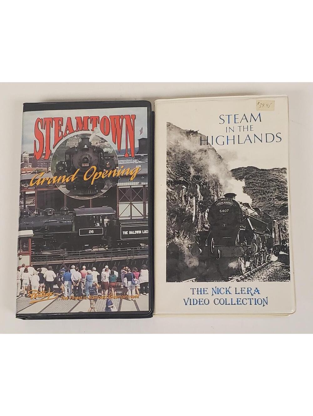 Steam in the Highlands & Steamtown Grand Opening VHS Set